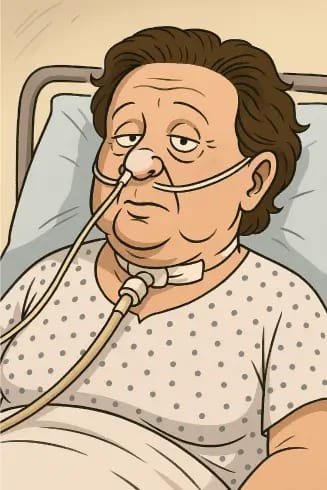 Checkliste für die beste Aufnahme beim Menschen mit Tracheostoma 1 Beispielaufnahme eines Menschen mit Tracheostoma im Bett – sichtbarer Mundbereich und Kopfhaltung für Lippenlesen